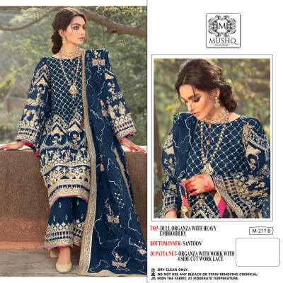 M 217 By Shraddha Designer Partywear Pakistani Salwar kameez Collection